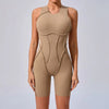 SPARK Stitching Tight Short Jumpsuit TF25100