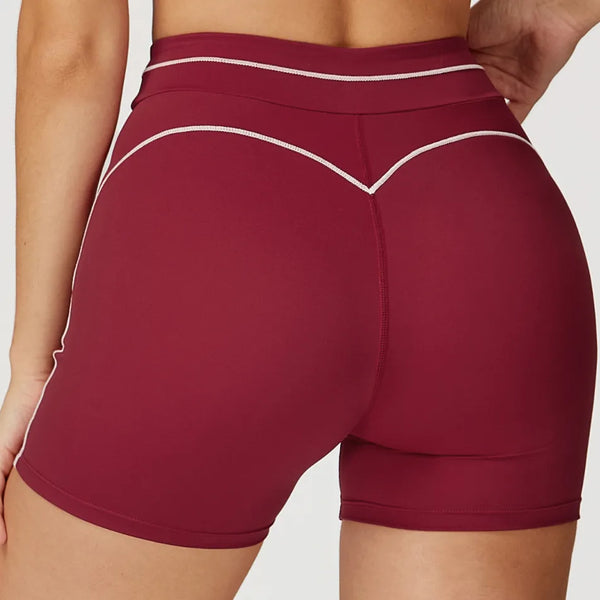 SPARK Contrast Color Folded High Waist Shorts ZC7028