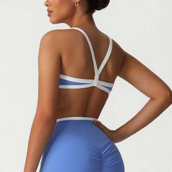 SPARK New Cross-border Contrast Color Thin Strap Bra YG2536