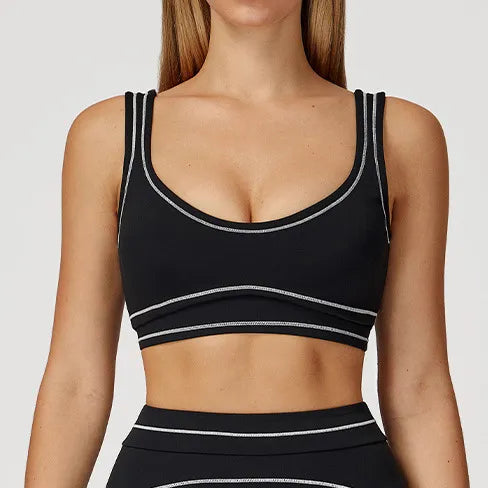 SPARK Contrast Color Fitness Sports Bra ZC7028