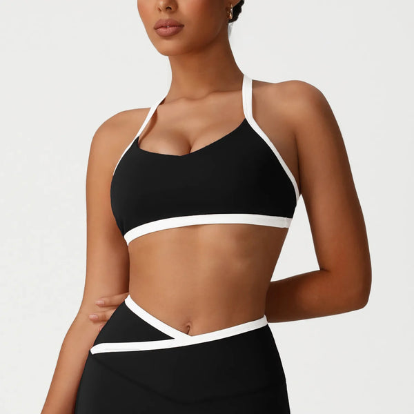 SPARK New Cross-border Contrast Color Thin Strap Bra YG2536