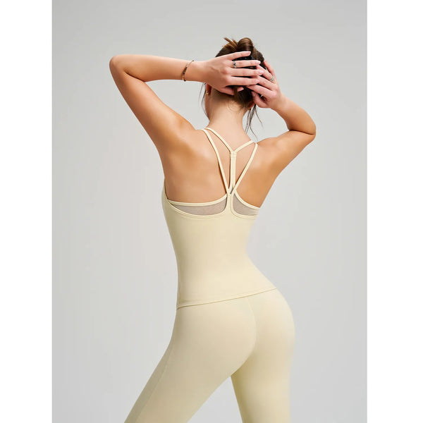 SPARK Women's Yoga Special Back Design Sports Vest RQ030