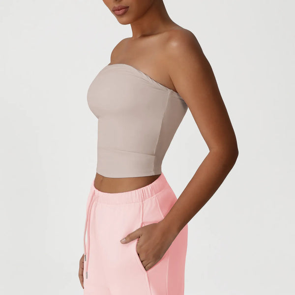 SPARK Sports Bra Strapless Yoga Tube Top YG2525