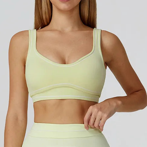 SPARK Contrast Color Fitness Sports Bra ZC7028