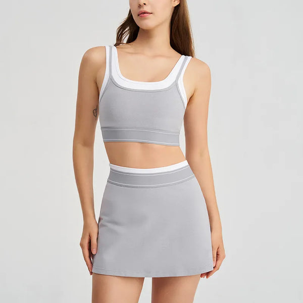 SPARK New Fake Two-Piece Tennis Skirt Yoga Suit QY6531