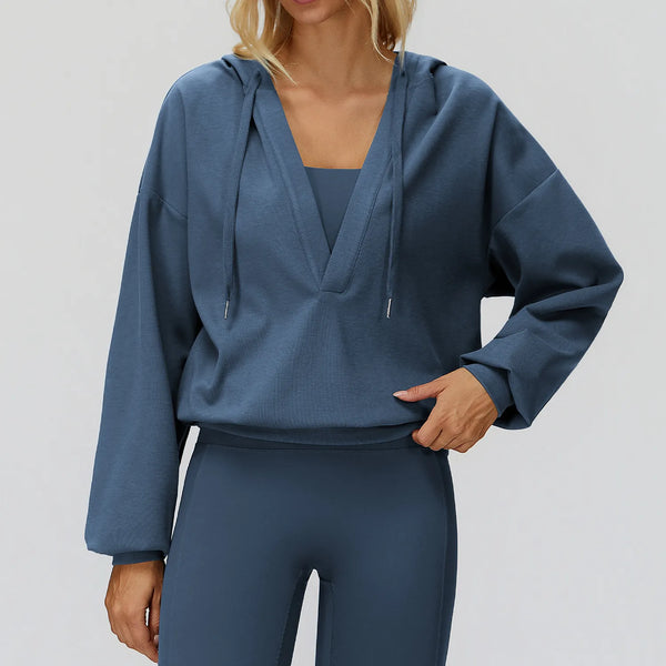 SPARK New Large Deep V Shaped Hoodie ZC9308