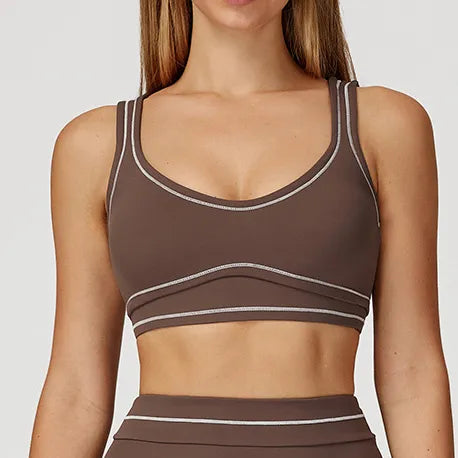 SPARK Contrast Color Fitness Sports Bra ZC7028