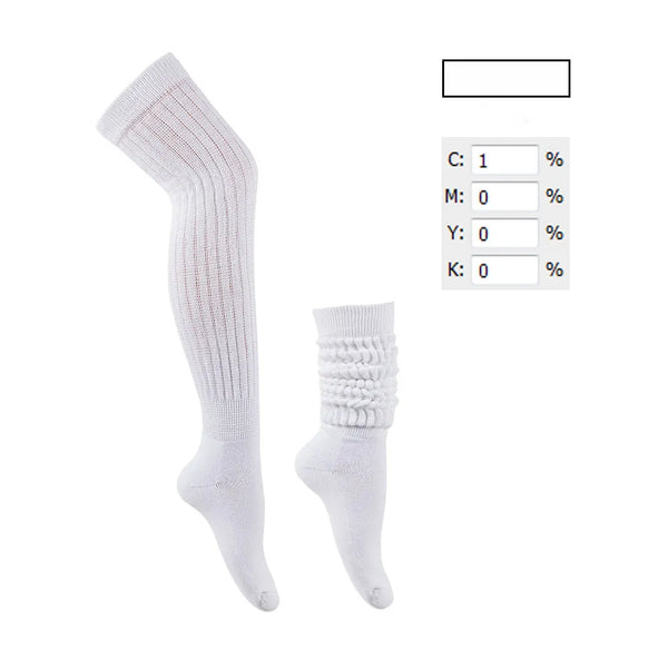 SPARK Knee High Scrunch & Puff Slouch Socks HZJ0003