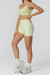 SPARK Contrast Color Folded High Waist Shorts ZC7028