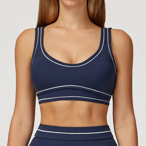 SPARK Contrast Color Fitness Sports Bra ZC7028