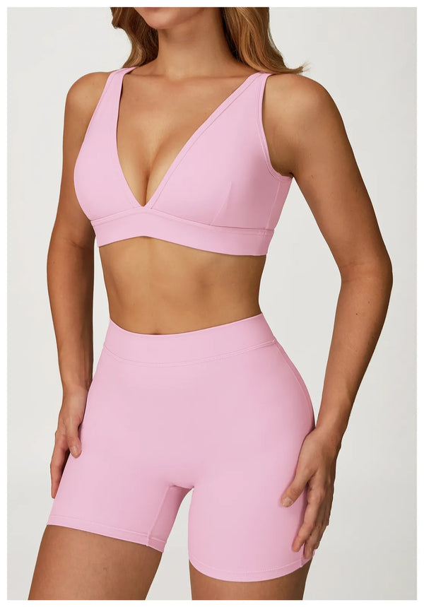 SPARK Deep V Shaped Quick-drying Yoga Fitness Bra ZC4507