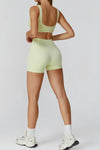 SPARK Contrast Color Folded High Waist Shorts ZC7028