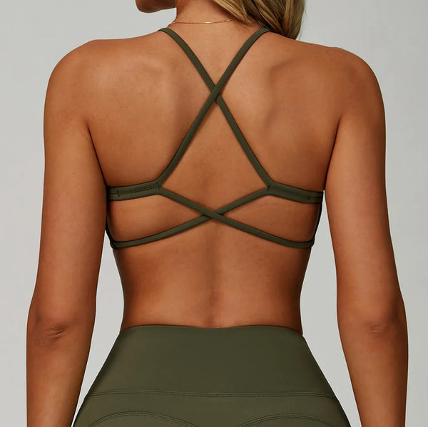 SPARK Cross Back High Strength Fitness Running Sports Bra ZC3091