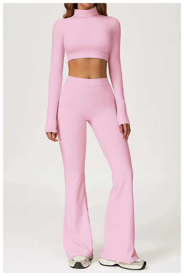 SPARK High Collar Yoga Hollow Back Tight Sports Top ZC4507