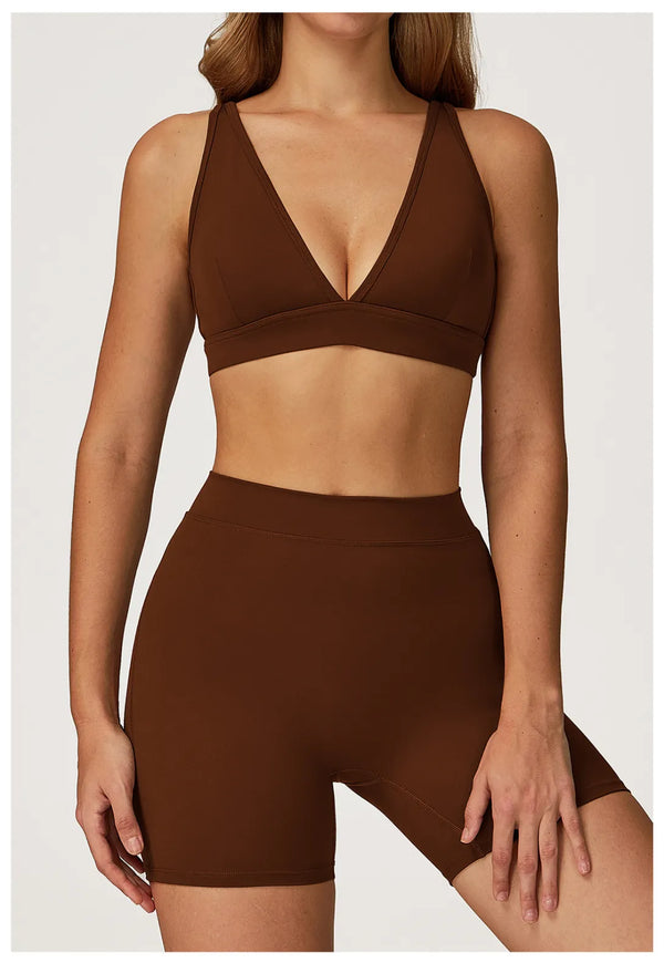 SPARK Deep V Shaped Quick-drying Yoga Fitness Bra ZC4507