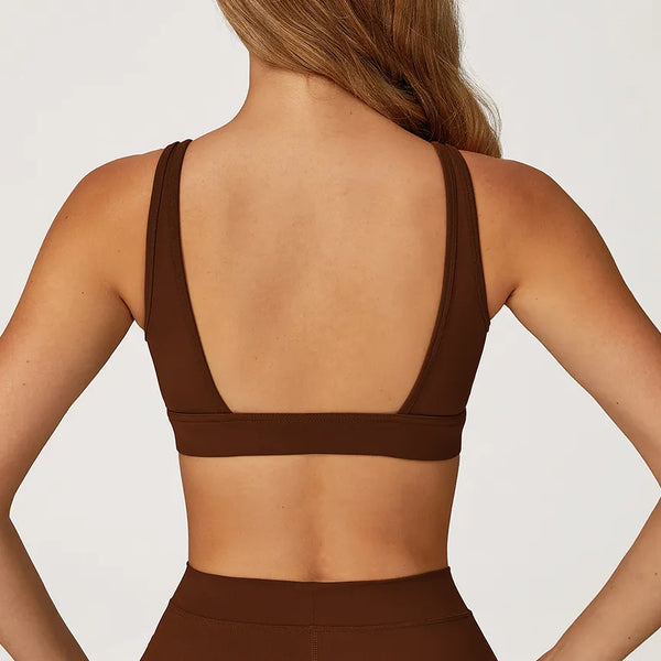 SPARK Deep V Shaped Quick-drying Yoga Fitness Bra ZC4507