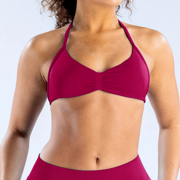 SPARK Seamless High-elastic Halter Neck Fitness Bra for Women RXW3003