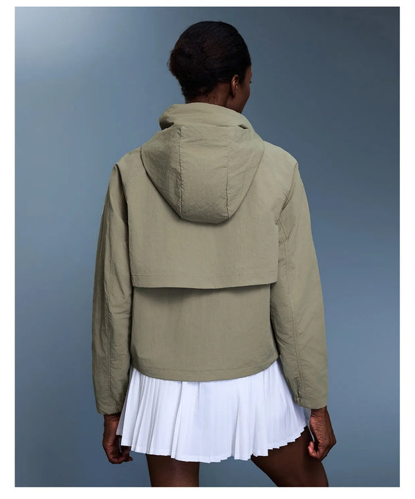 SPARK Outdoor Windbreaker with Storable Hooded Jacket For Women DQ25125