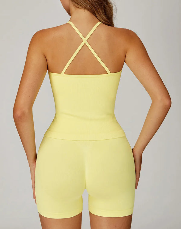 SPARK Seamless New Cross-strap Beautiful Back Yoga Vest ZC4513