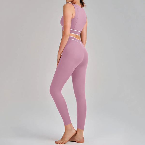 SPARK New Yoga Suit High Waist Two Piece Fitness Set QY6010