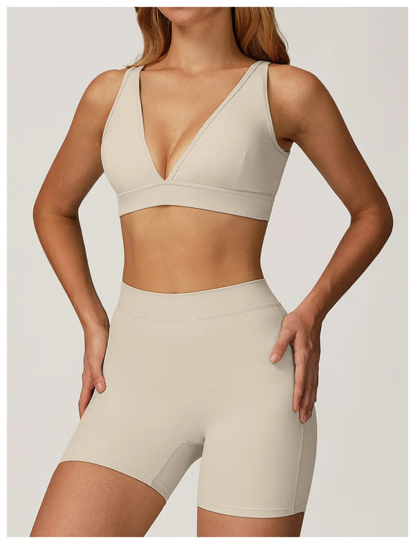 SPARK Deep V Shaped Quick-drying Yoga Fitness Bra ZC4507