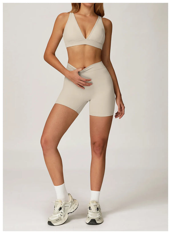 SPARK Deep V Shaped Quick-drying Yoga Fitness Bra ZC4507