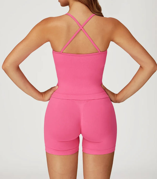 SPARK Seamless New Cross-strap Beautiful Back Yoga Vest ZC4513