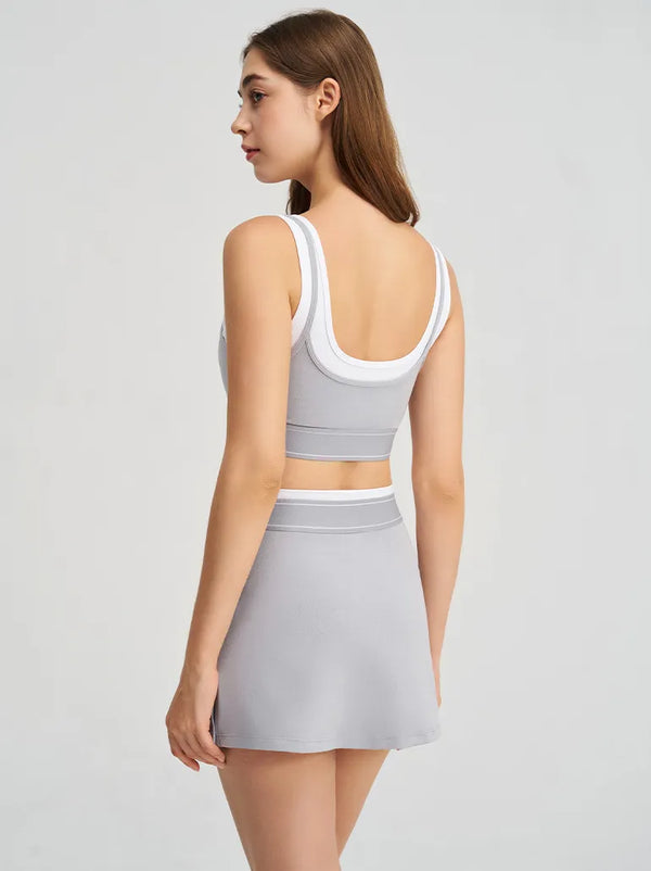 SPARK New Fake Two-Piece Tennis Skirt Yoga Suit QY6531