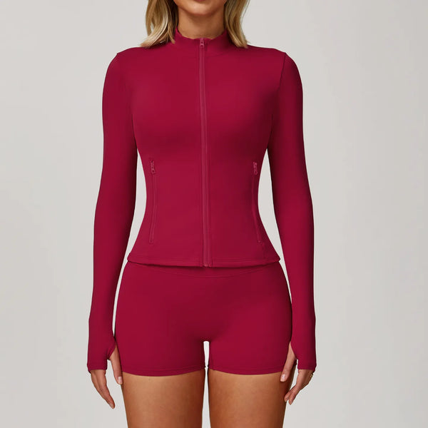 SPARK Zipper Long Sleeve Quick-drying Yoga Jacket ZC9000