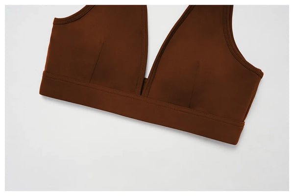 SPARK Deep V Shaped Quick-drying Yoga Fitness Bra ZC4507