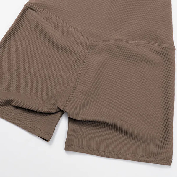 SPARK High Waist Ribbed Fitness Shorts ZC3093