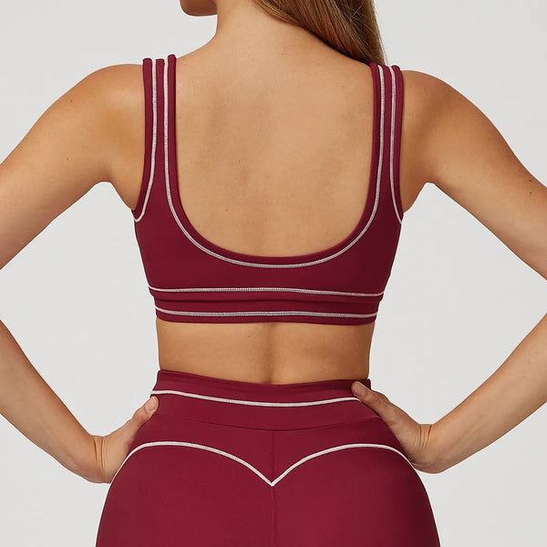 SPARK Contrast Color Fitness Sports Bra ZC7028