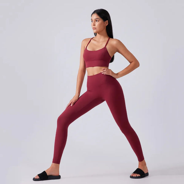 SPARK Angola Red Shaping Yoga Leggings DQ19108