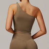 SPARK One-shoulder Twisted Yoga Tank Top ZC9152