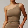 SPARK One-shoulder Twisted Yoga Tank Top ZC9152