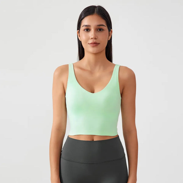 SPARK Workout Longline Crop Tank Top DQ001