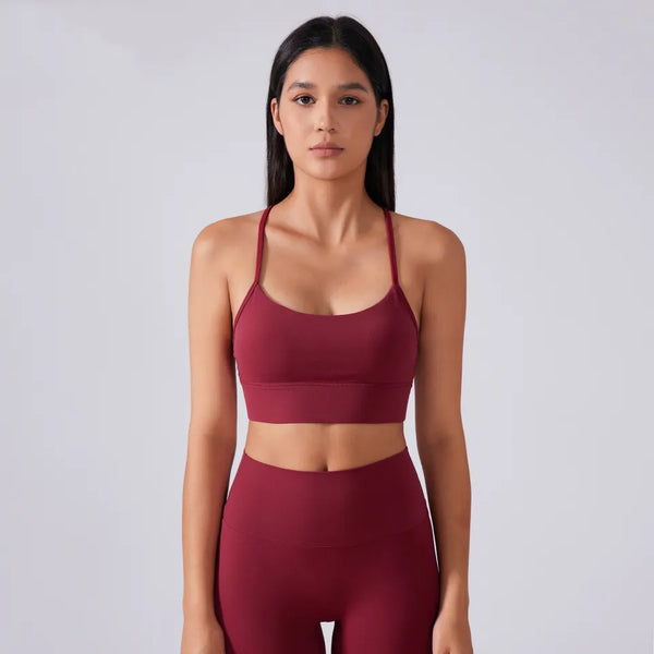 SPARK Spaghetti Thin Strap Y Back Sports Bra DQ200