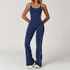 SPARK Hollow Back Dance Flared Jumpsuit ZC5009