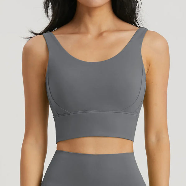 SPARK Fixed Cup Yoga Push-Up Shock Absorption Bra AD1518