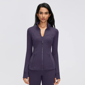 SPARK Women's Slim-Fit Zip-Up Yoga Jacket DQ26110
