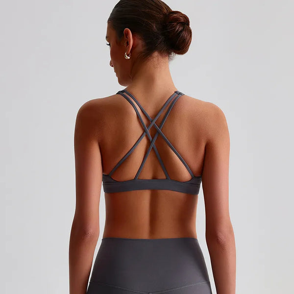 SPARK Sexy Cross Back Workout Yoga Bra LQ2198