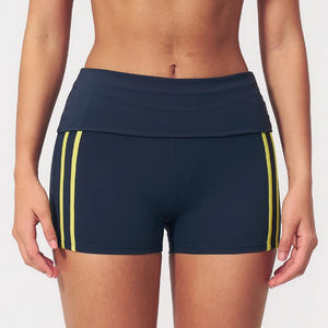 SPARK Women's Contrast Color Foldable Shorts For Women ZC3588