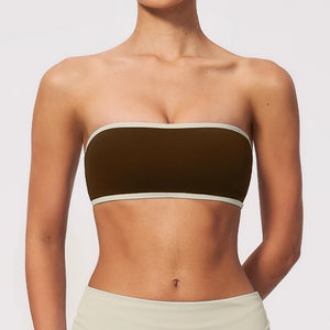 SPARK Women's Color-block Yoga Tube Top ZC2570