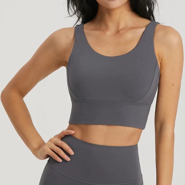 SPARK Fixed Cup Yoga Push-Up Shock Absorption Bra AD1518