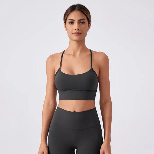 SPARK Spaghetti Thin Strap Y Back Sports Bra DQ200