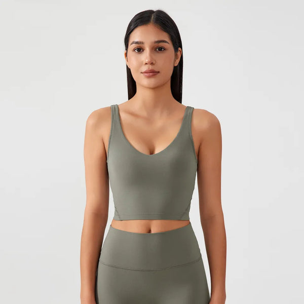 SPARK Workout Longline Crop Tank Top DQ001