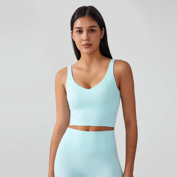 SPARK Workout Longline Crop Tank Top DQ001
