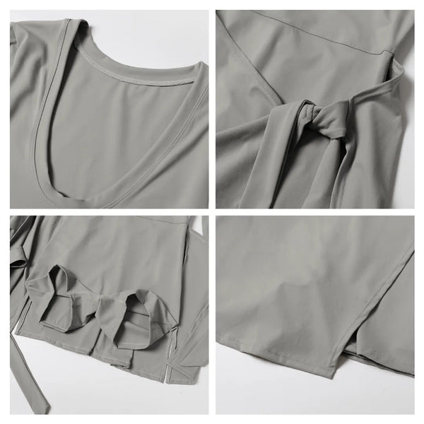 SPARK Workout Sports Dress with Belt-details