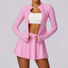 SPARK Workout Zip Up Slim Fit Jackets-pink