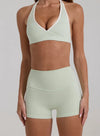 SPARK Women's V neck Halter Yoga Bra FNK26035